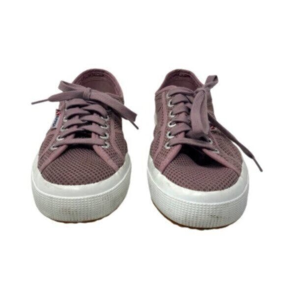 Superga | Women's Purple Lace Up Plum Sneakers Shoes Size 9 - Picture 4 of 10